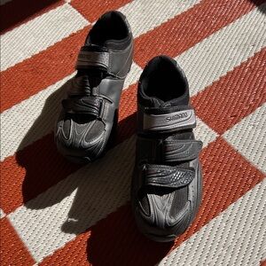 Shimano Black and Silver Cycling Shoes